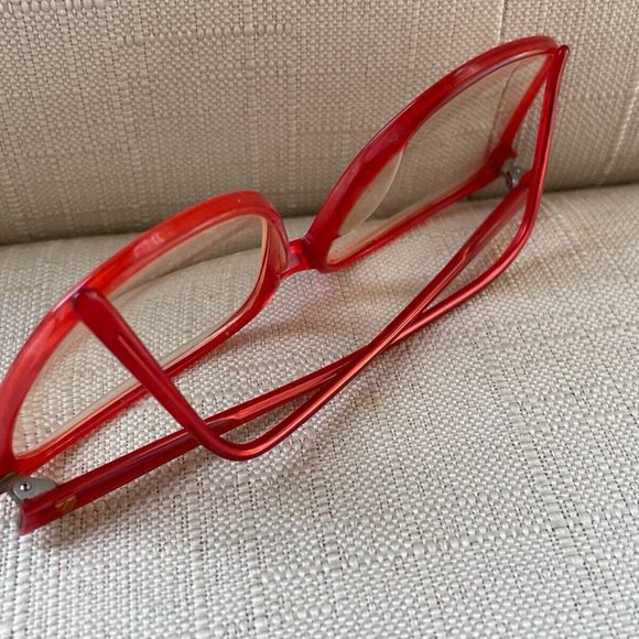 Vintage Liz Claiborne Unisex Eyeglasses Frame Red Tone LC60 R 145 Glasses - Picture 8 of 11